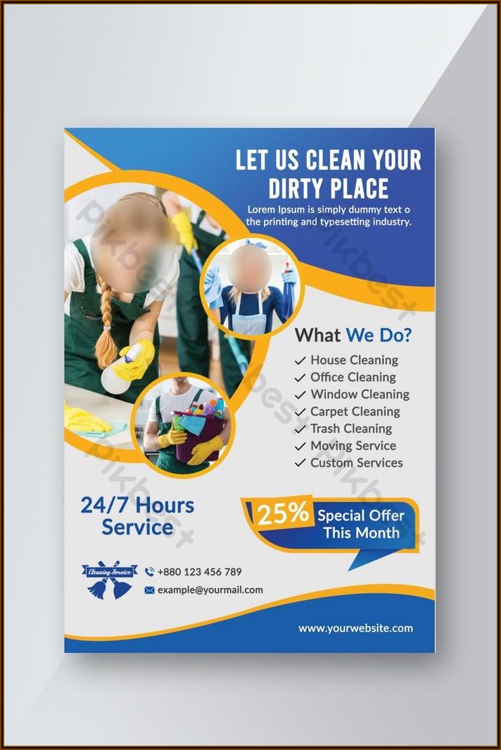 Cleaning Service Flyer Template Free