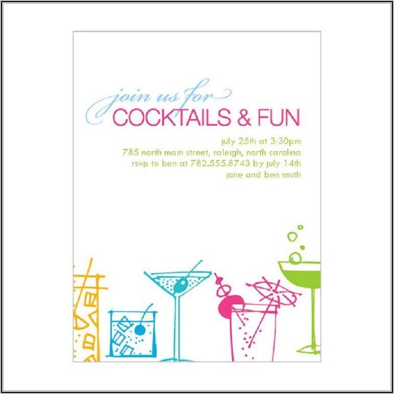 Drinks Party Invitation Templates Free