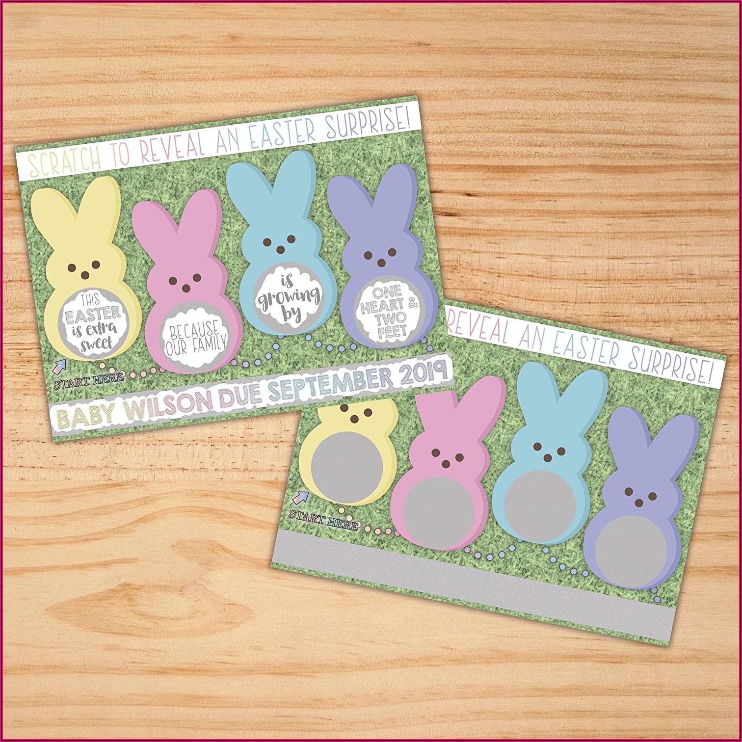 Easter Pregnancy Announcement Cards