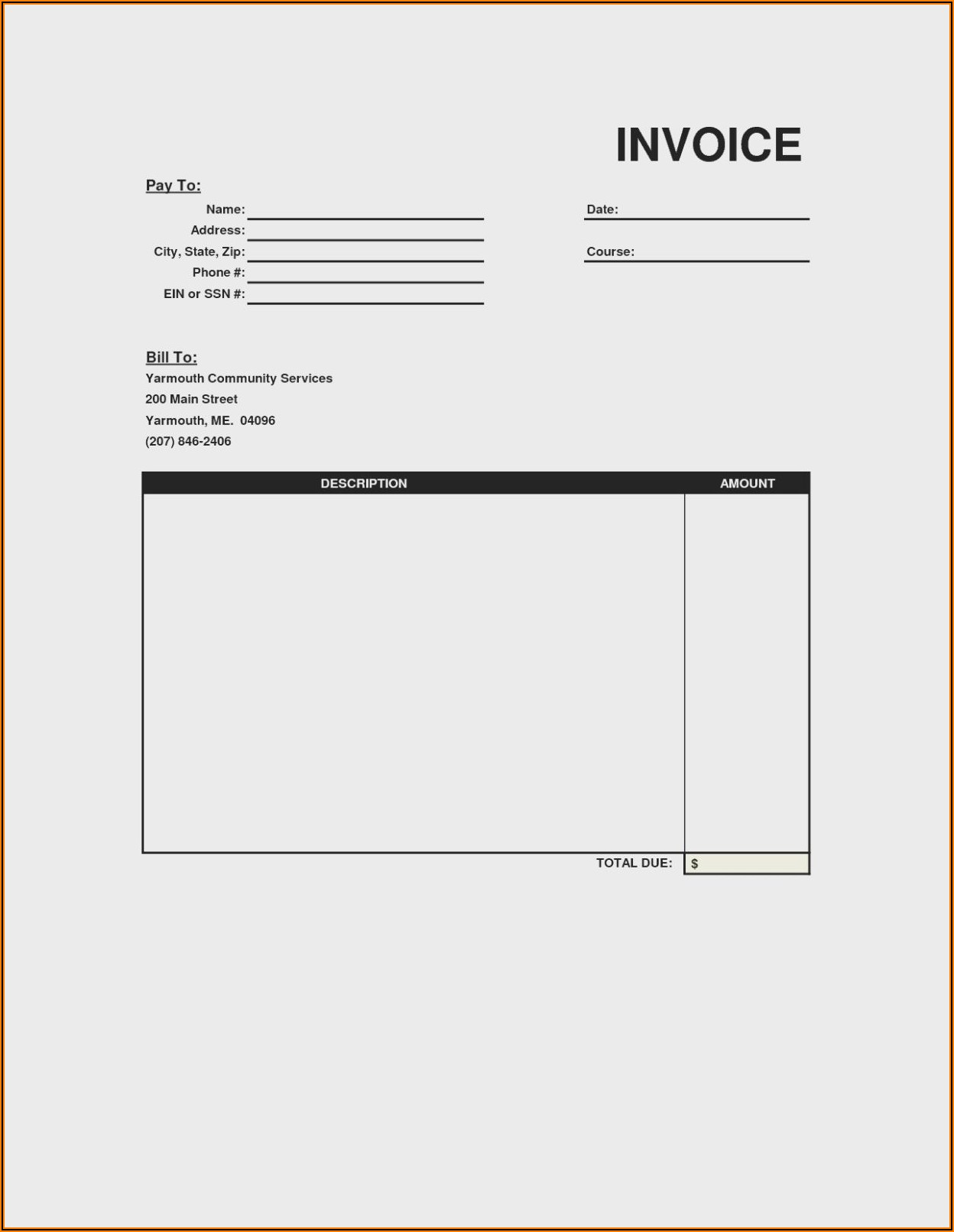 Free Blank Purchase Order Template