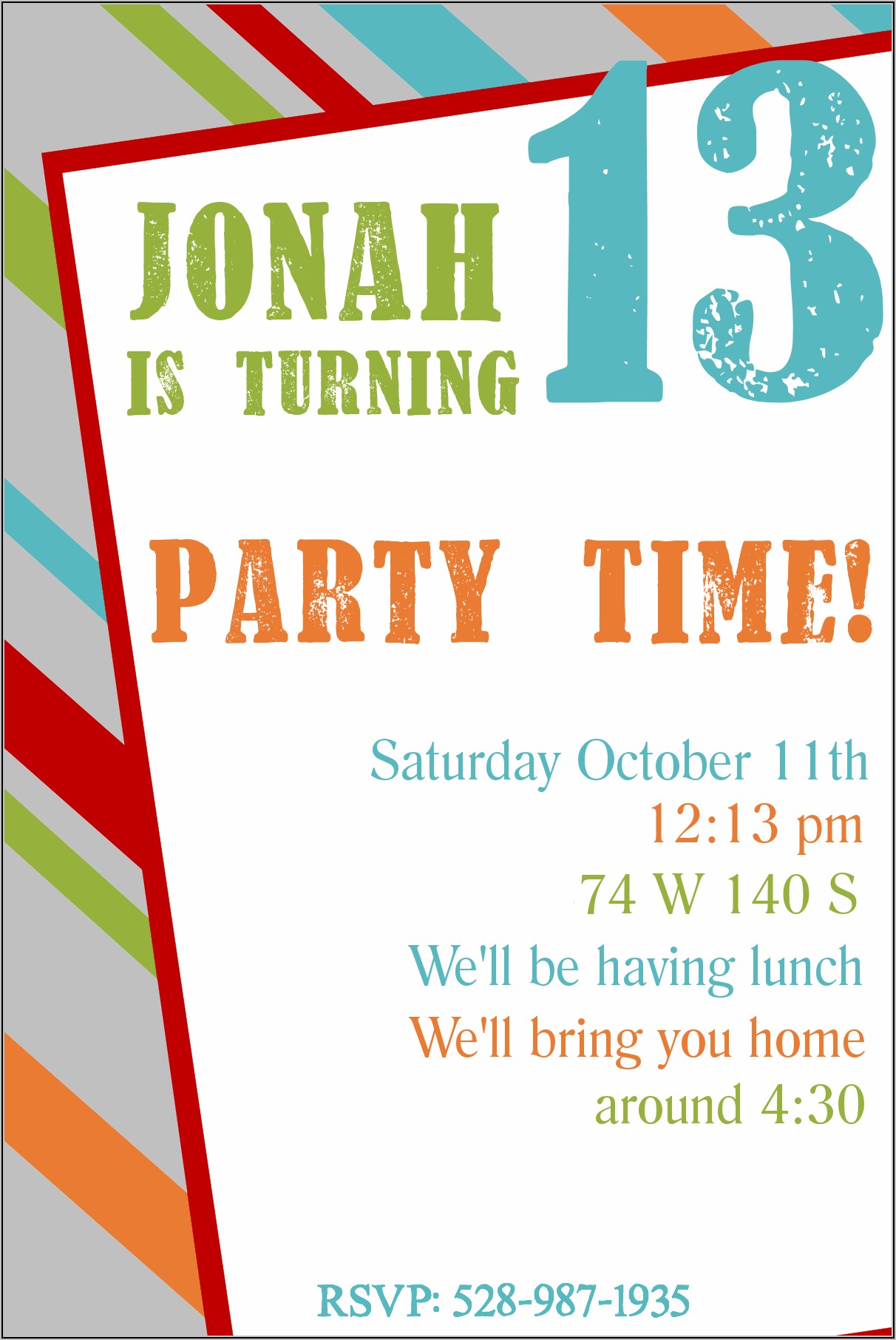 Free Child's Birthday Party Invitation Templates