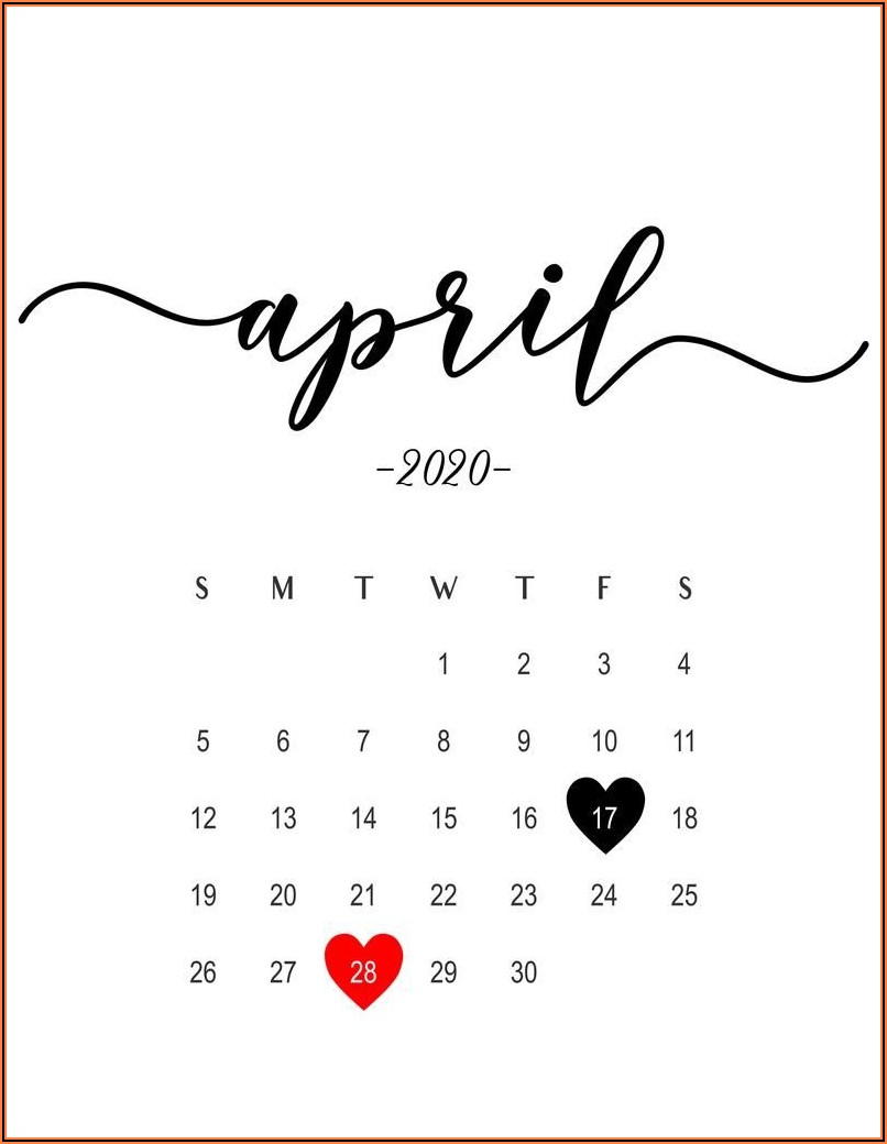 Free Printable Pregnancy Announcement Calendar 2020