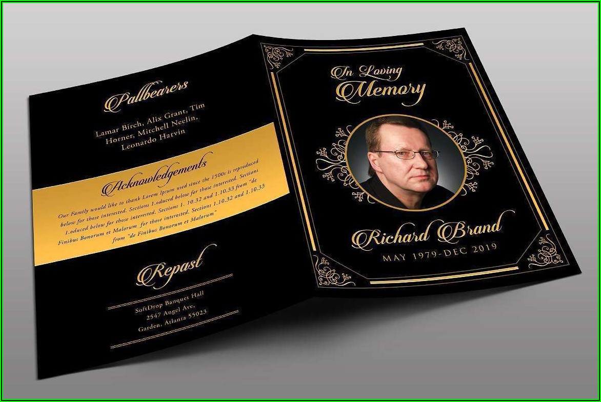 Funeral Flyer Templates Free