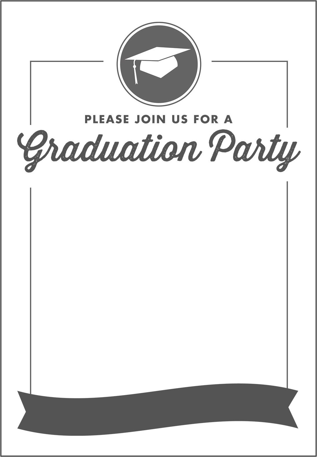 Graduation Scroll Invitation Templates