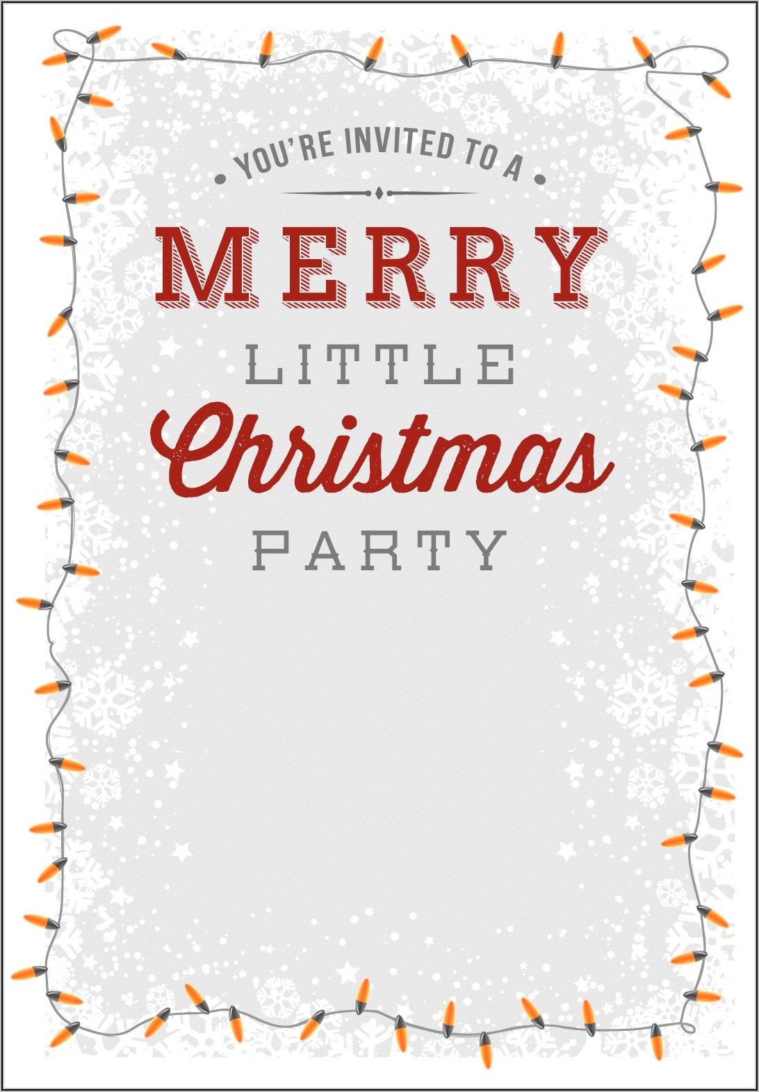 Holiday Lunch Invitation Templates