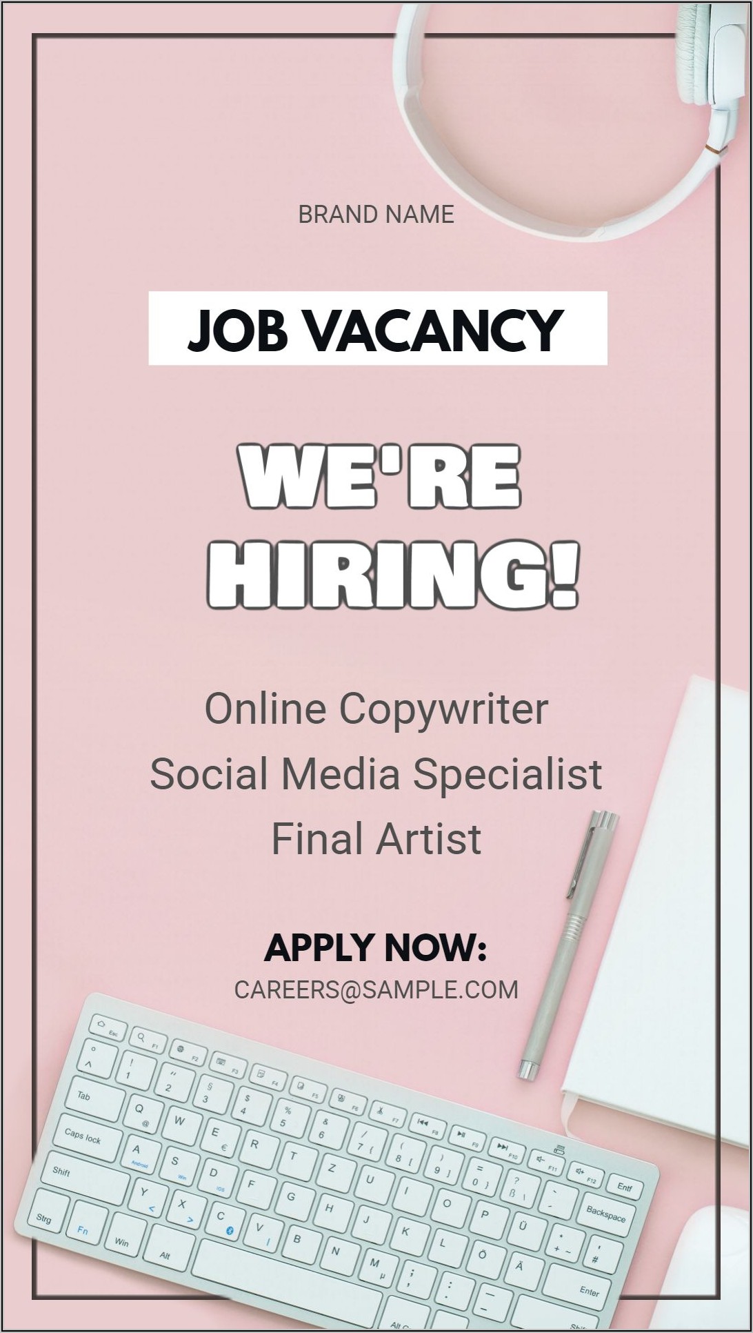 Job Vacancy Ad Template