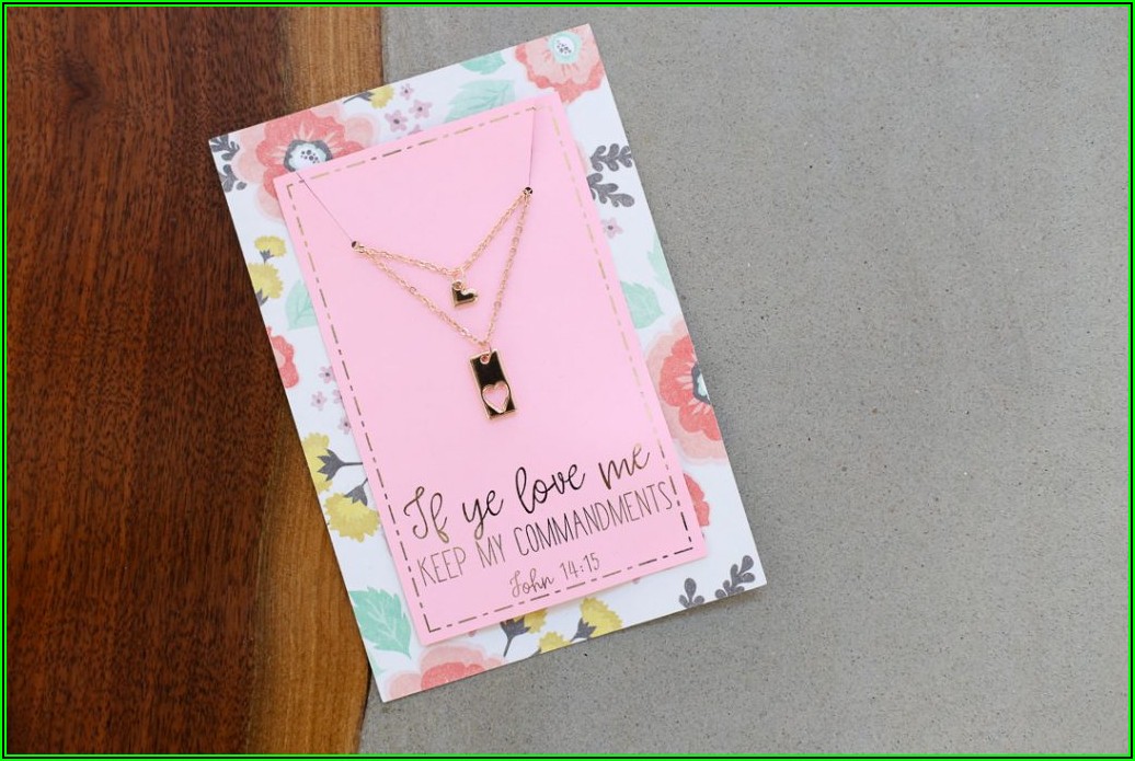 Printable Necklace Display Card Template