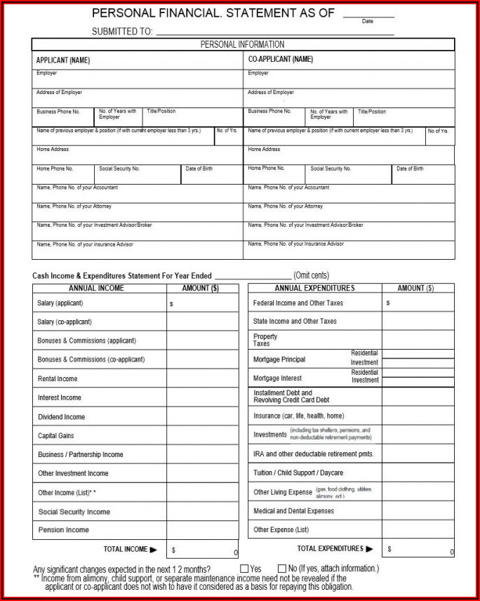 Simple Personal Financial Statement Template Excel Form Resume Examples Wk9y6AAvY3