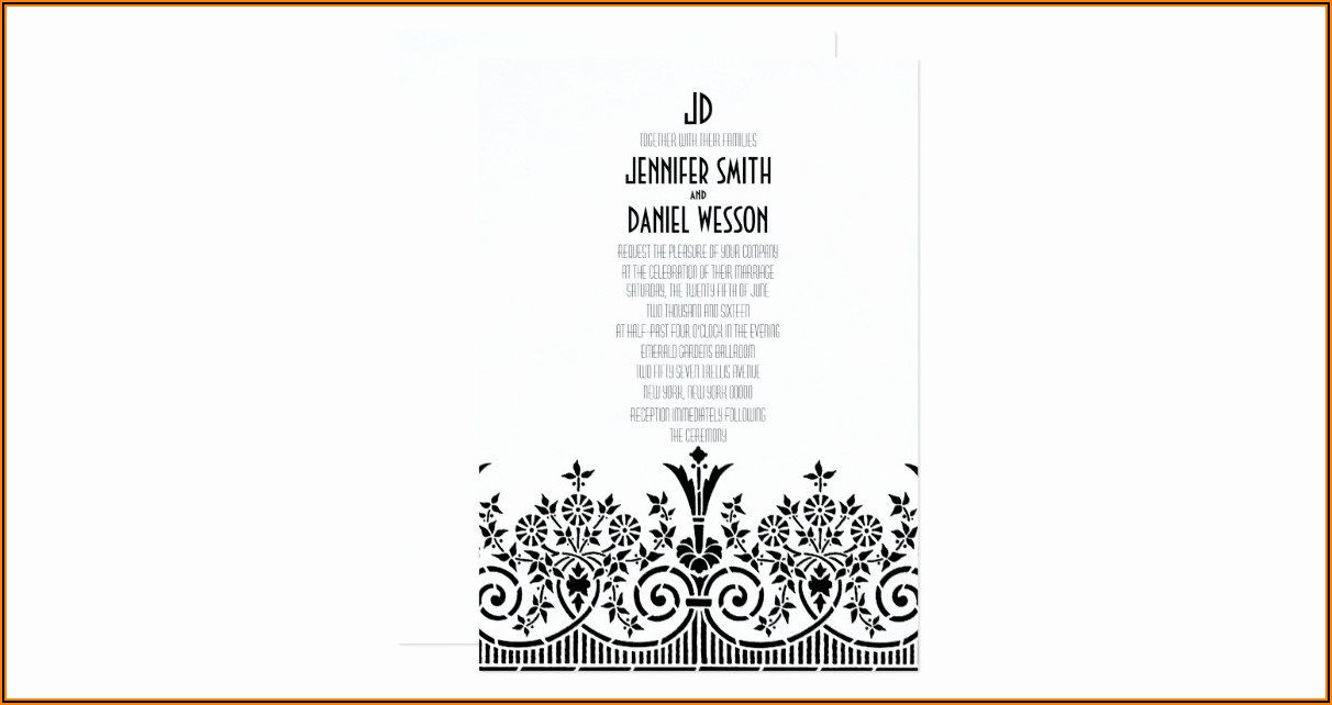 1920s Party Invitation Template