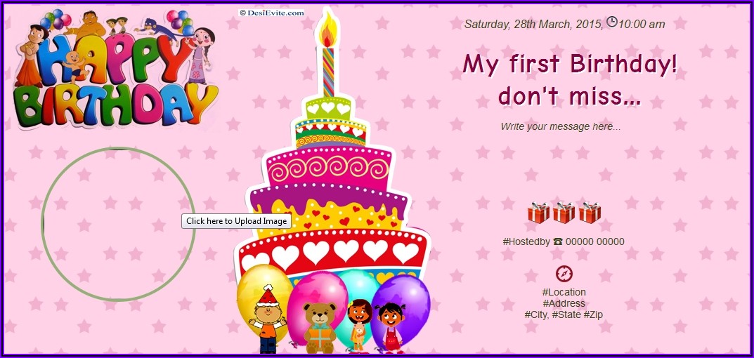 1st Birthday Invitation Message In Tamil