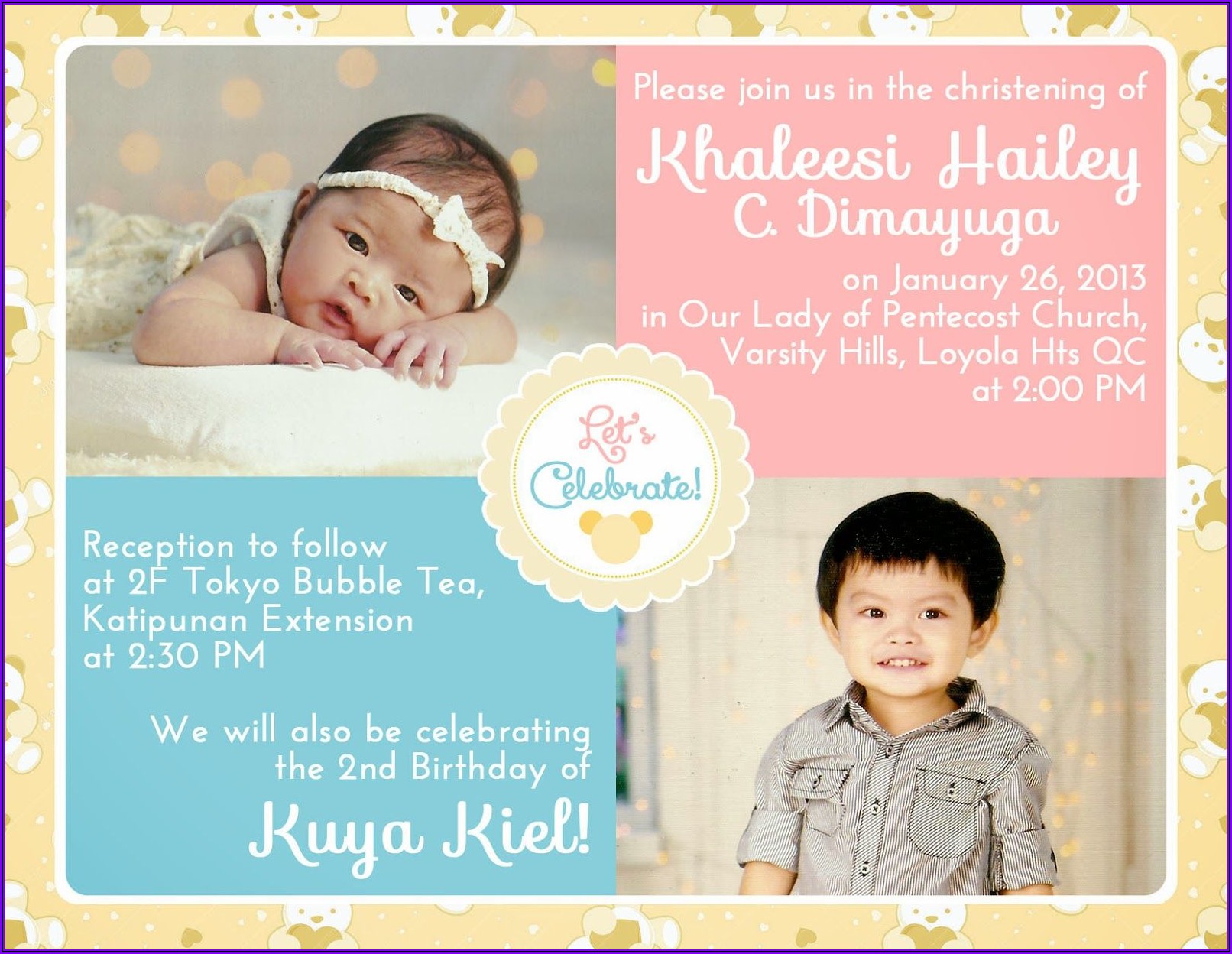 2nd Birthday Invitation Message For Baby Boy