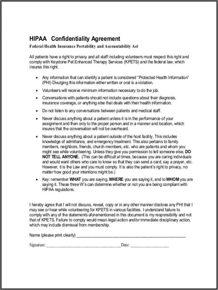 Confidentiality Contract Template Free