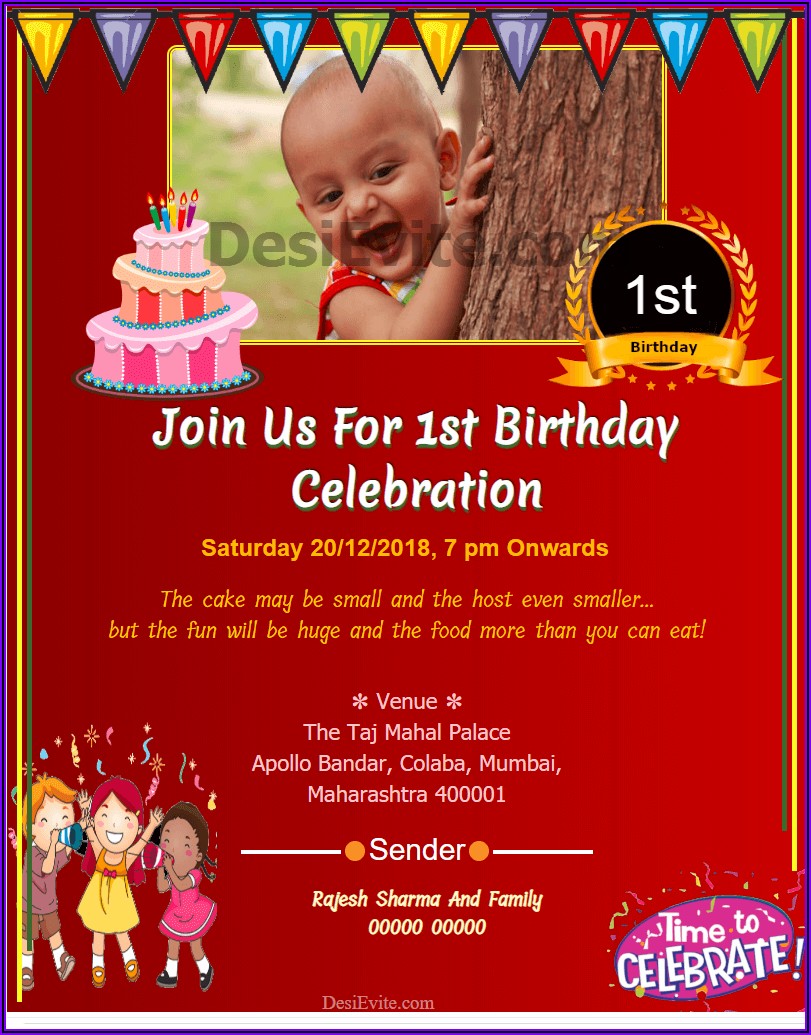 First Birthday Invitation Quotes In Tamil