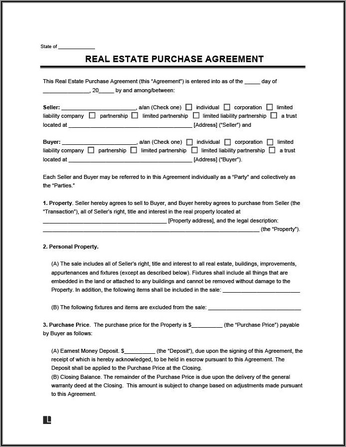 Free Auto Purchase Agreement Template