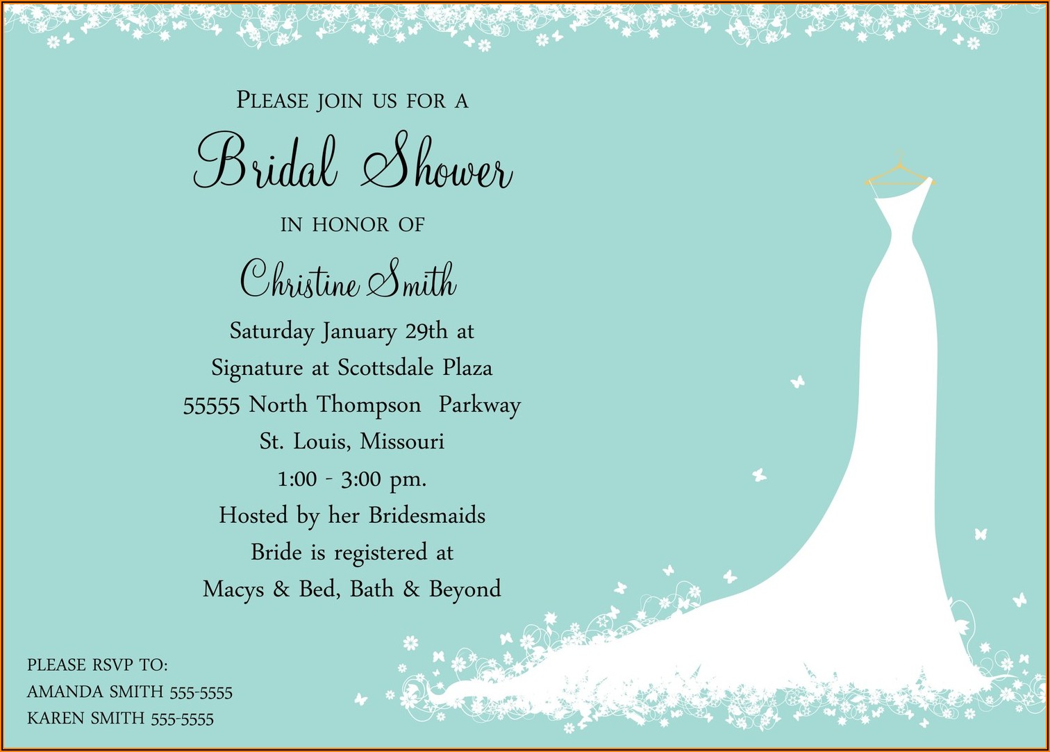 Free Evite Wedding Shower Invitations