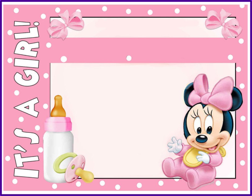 Free Online Minnie Mouse Baby Shower Invitations