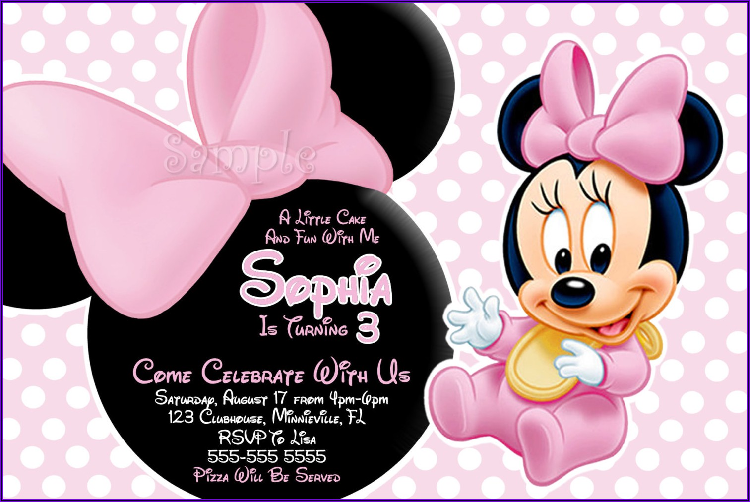 Free Online Minnie Mouse Invitations