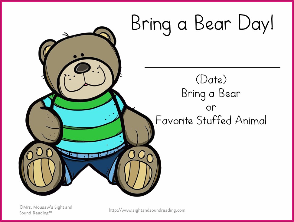 Free Printable Teddy Bear Picnic Invitations