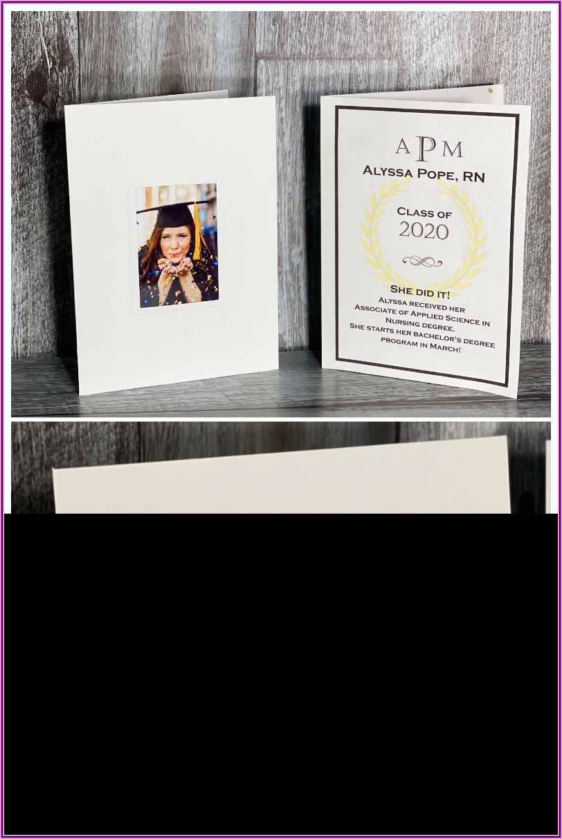 Graduation Announcement Cards With Photo Insert