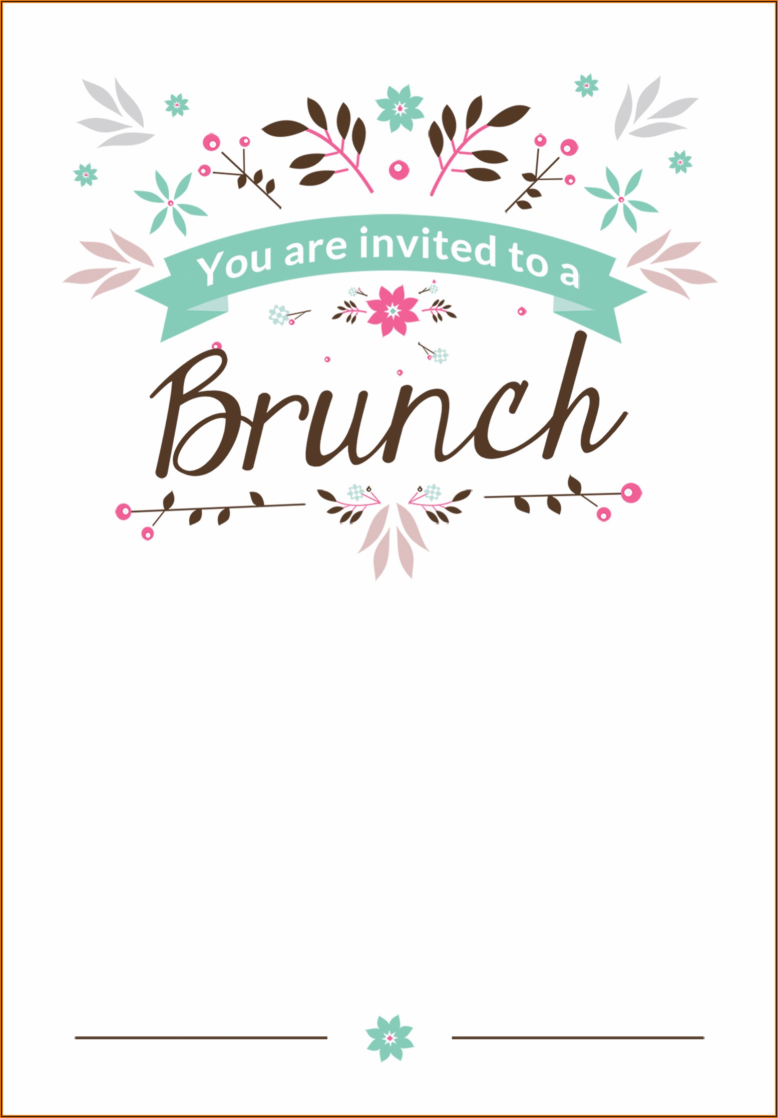Holiday Lunch Invite Template Free