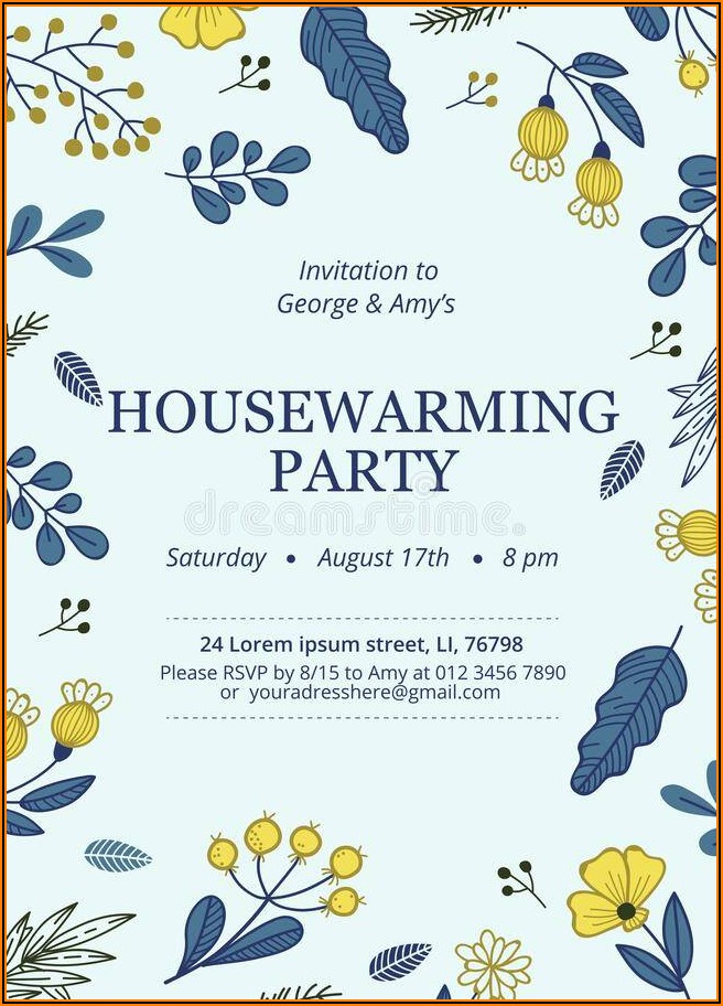 Housewarming Invites Templates