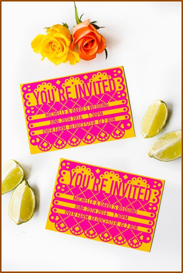 How To Make Papel Picado Invitations With Cricut