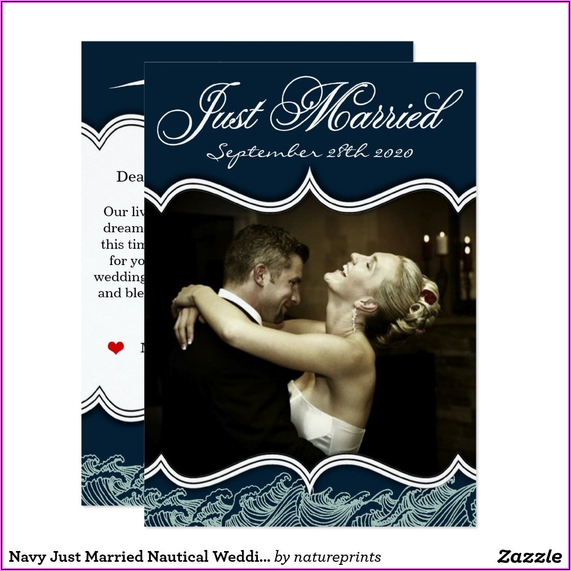 Just Married Photo Card Announcements