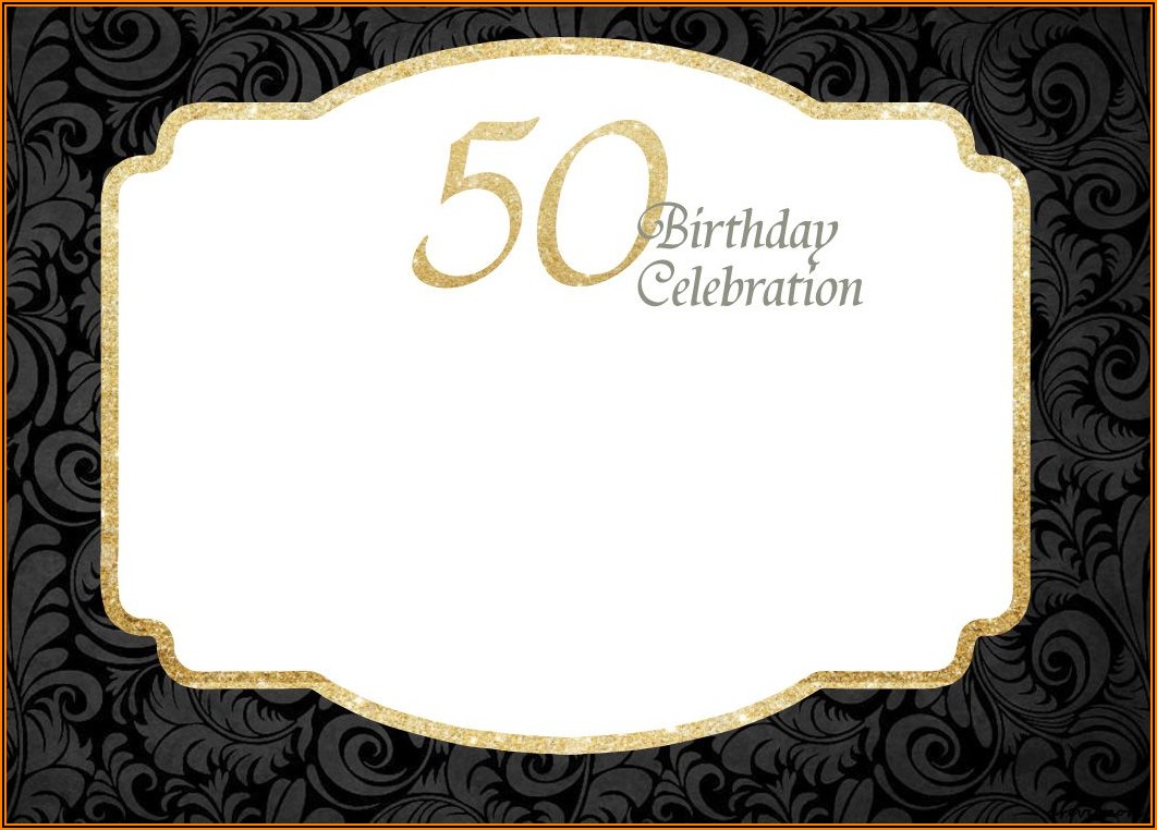 Male 50th Birthday Invitations Free