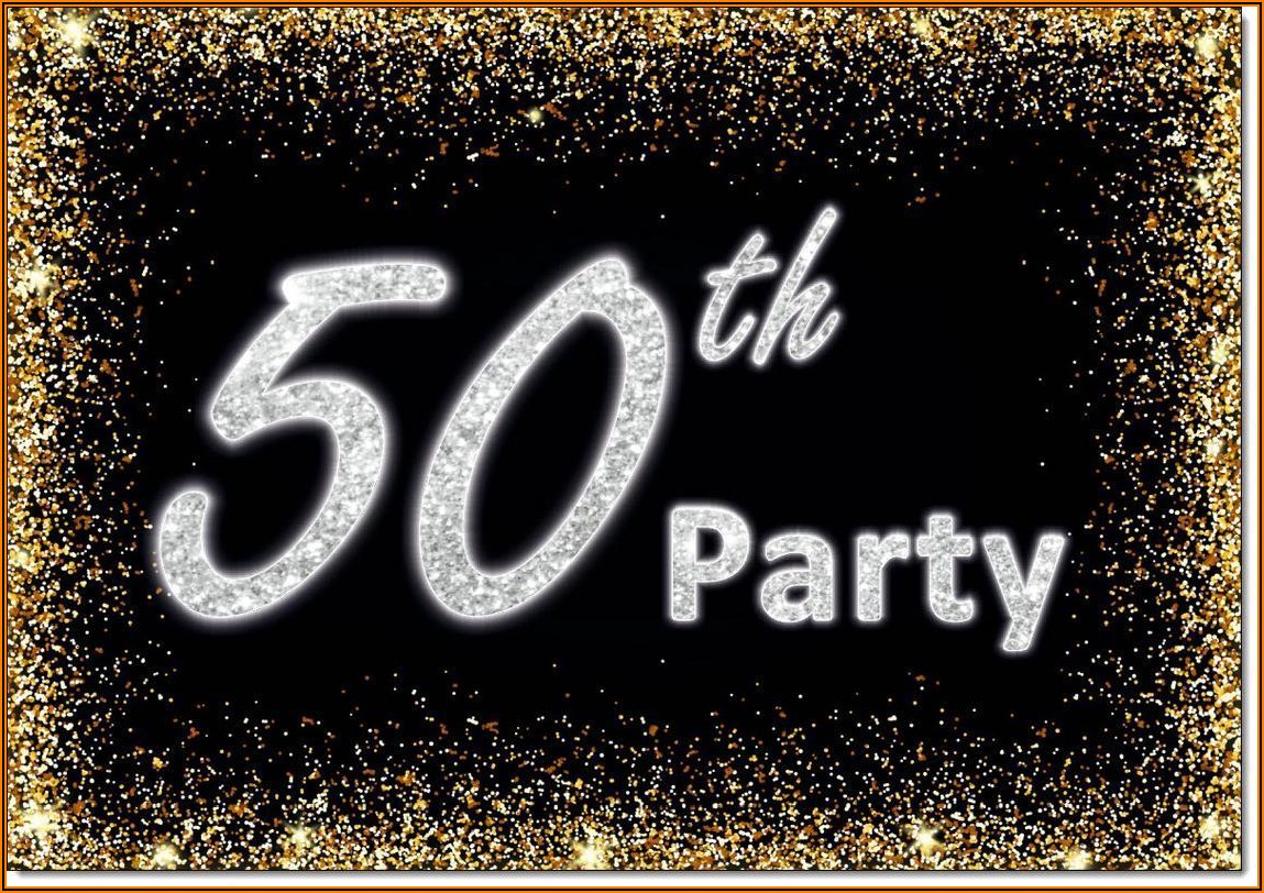 Male 50th Birthday Invitations