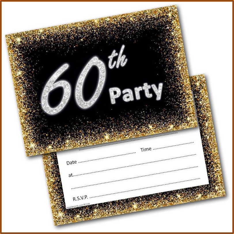 Mens 60th Birthday Party Invitations