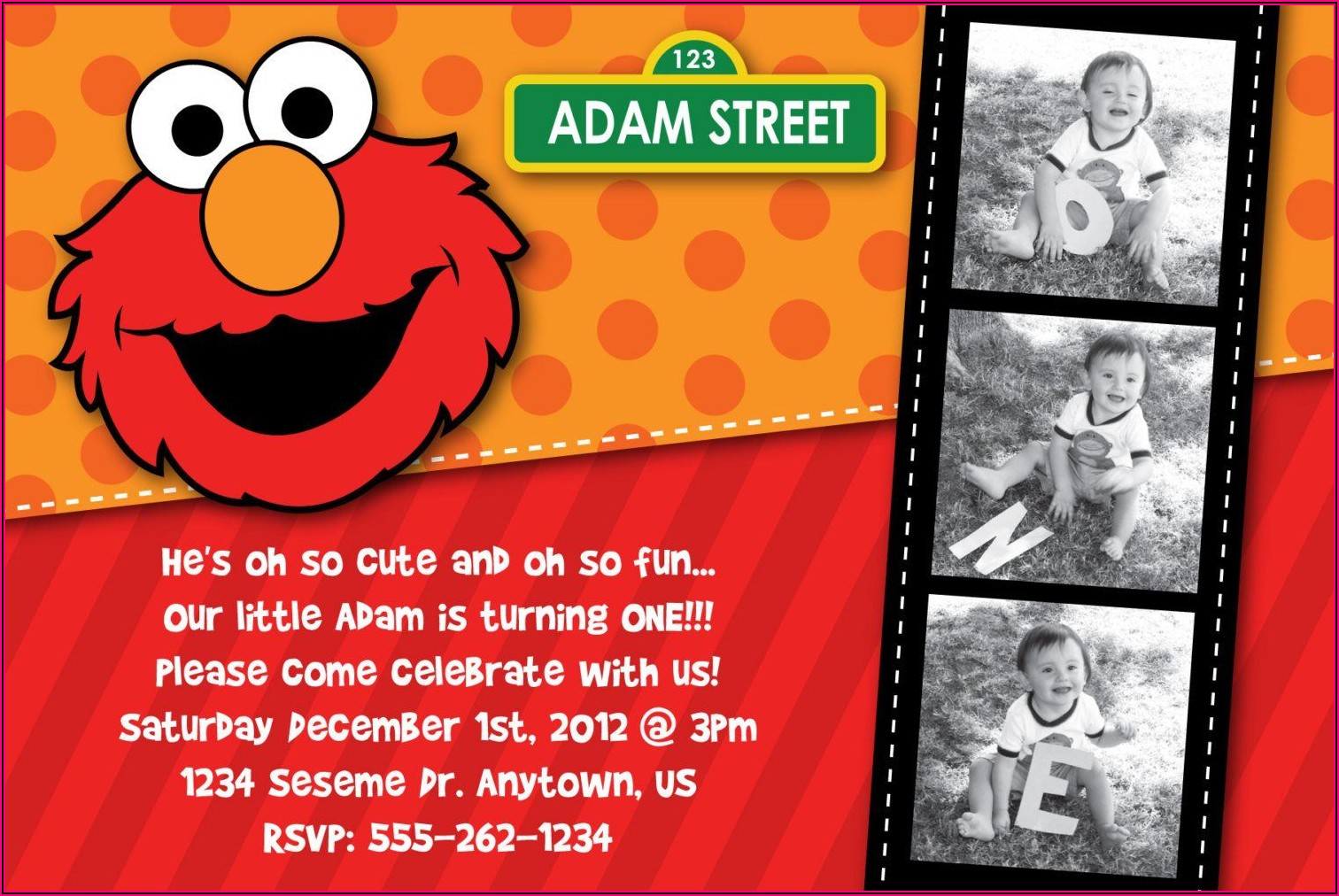 Sesame Street Party Invitations Wording