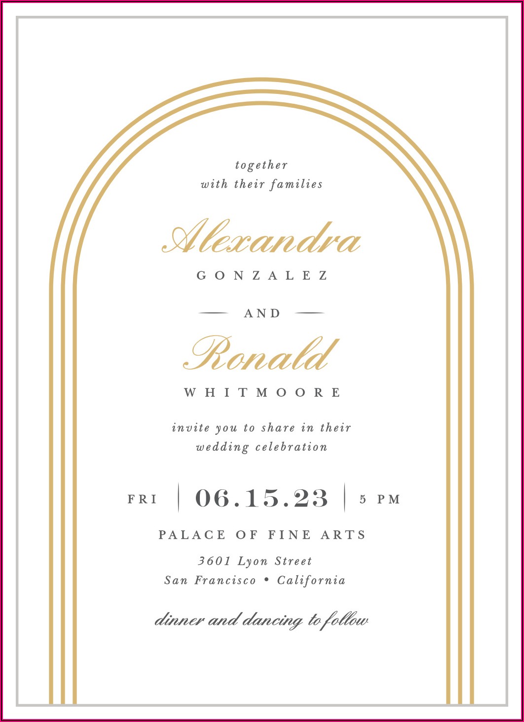 Simple Elegant Wedding Invitations