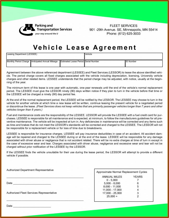 Standard Lease Agreement Template South Africa