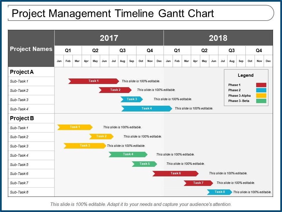 Table Timeline Template For Powerpoint