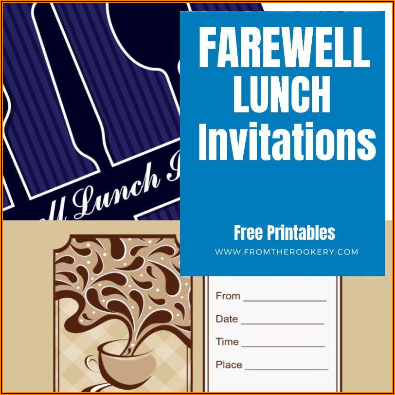 Team Lunch Invitation Template Editable