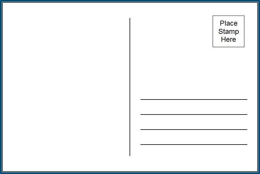 Template For 4x6 Postcard