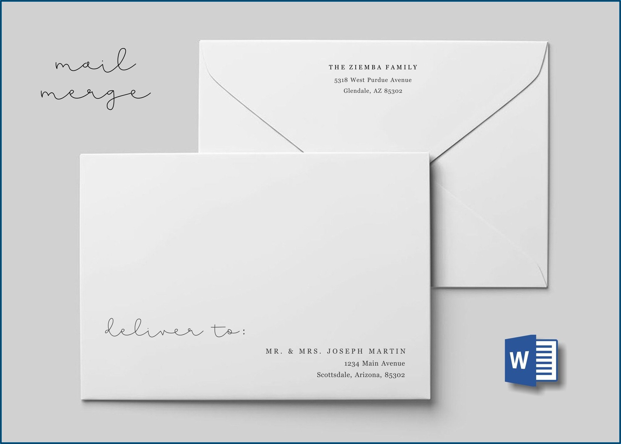 Template For Addressing Wedding Envelopes