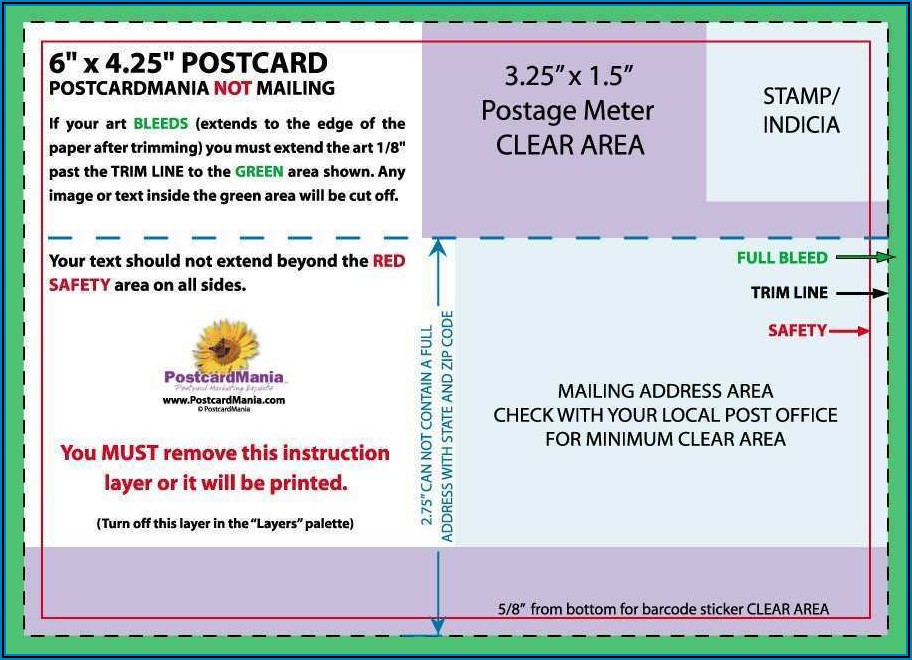 Template For Postcard Mailer