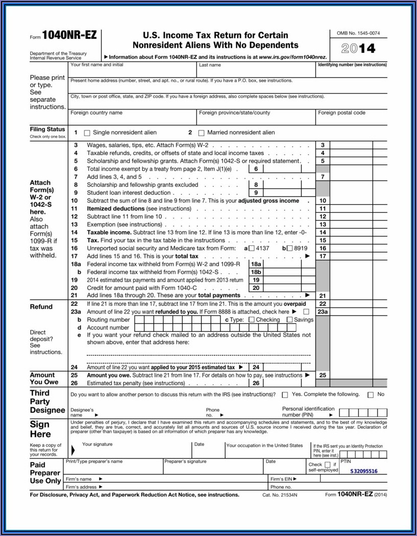 2012 Tax Forms 1040