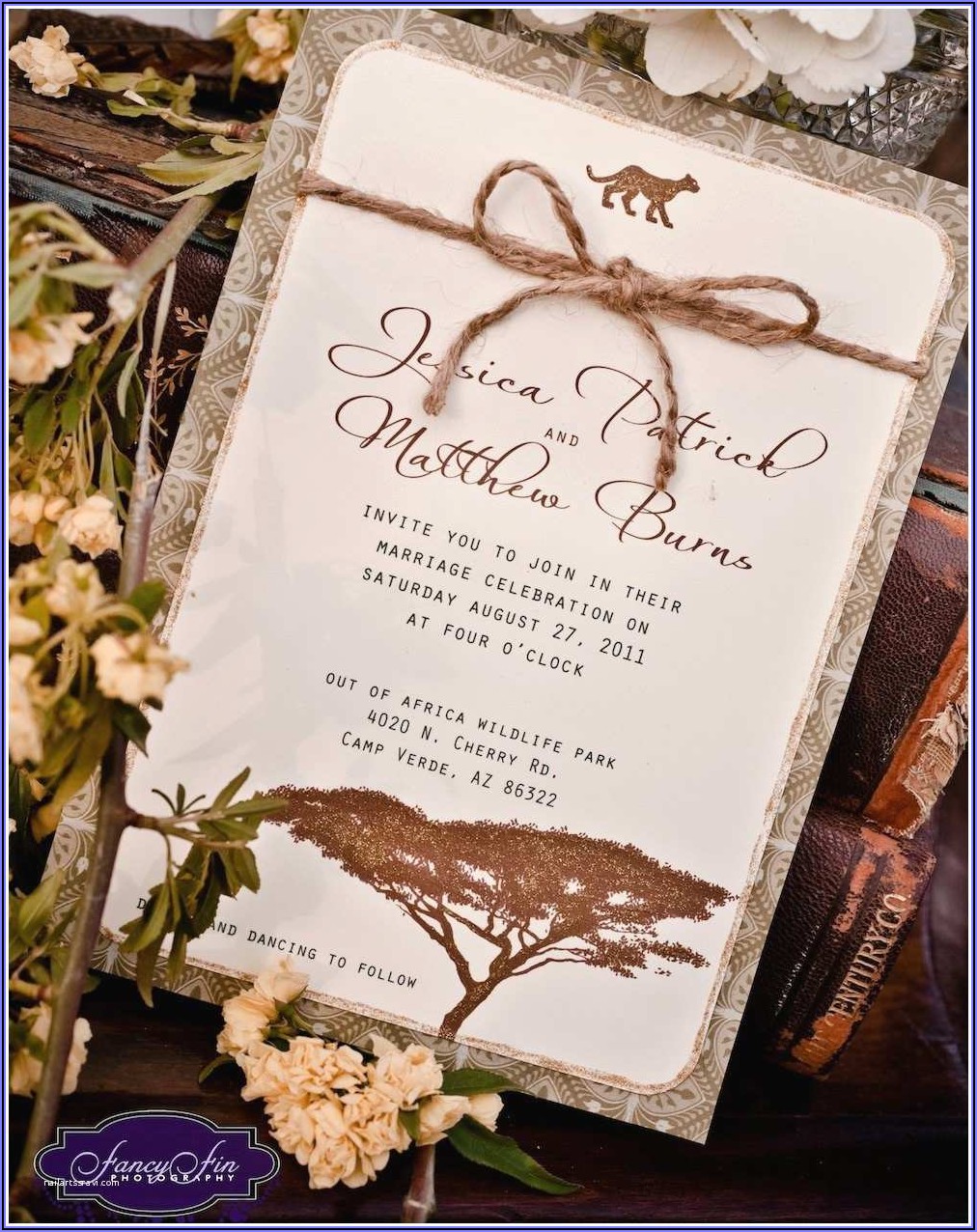 African Themed Invitations Templates