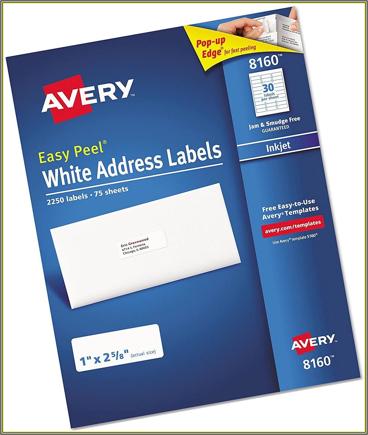 Avery 2x4 Clear Labels Template