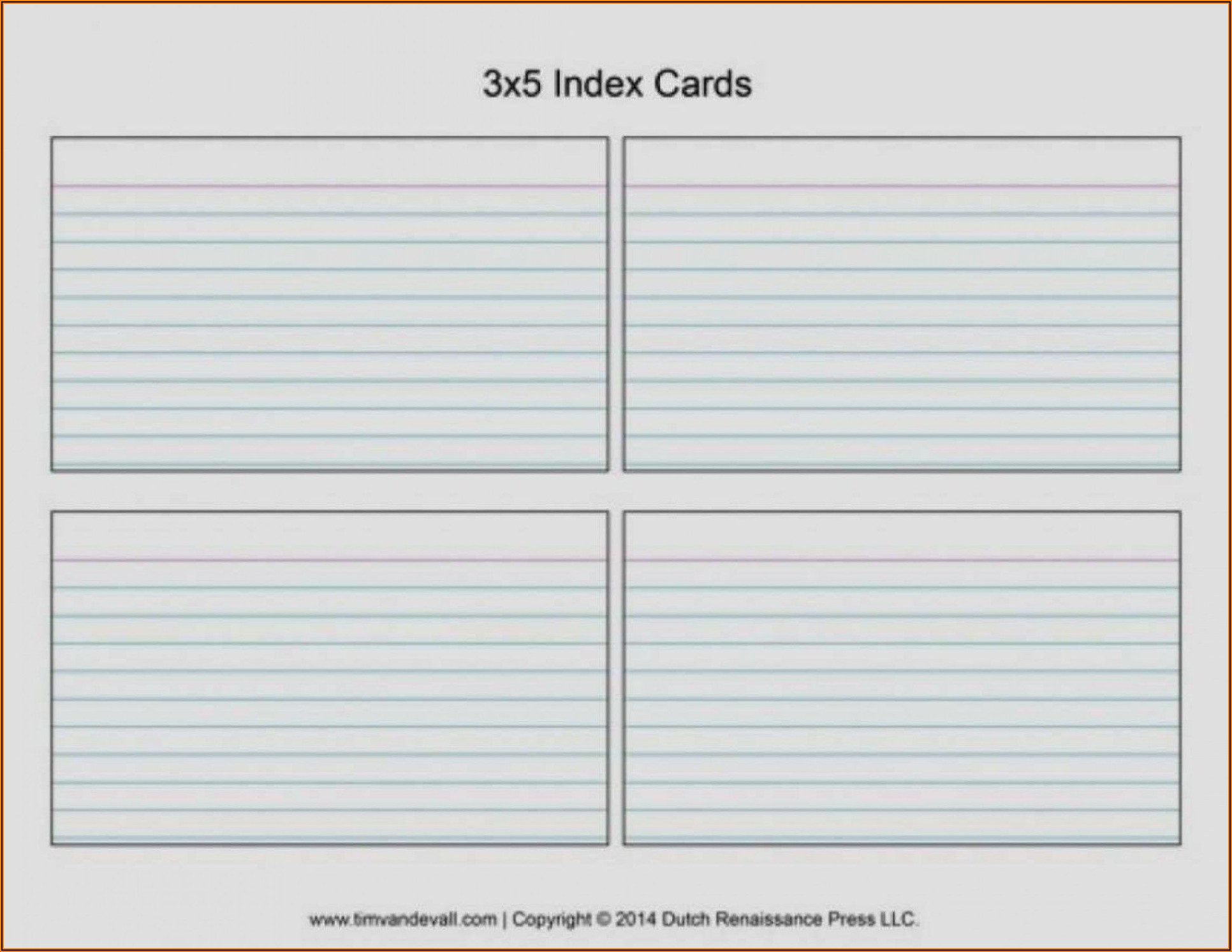 Avery 3x5 Index Card Template