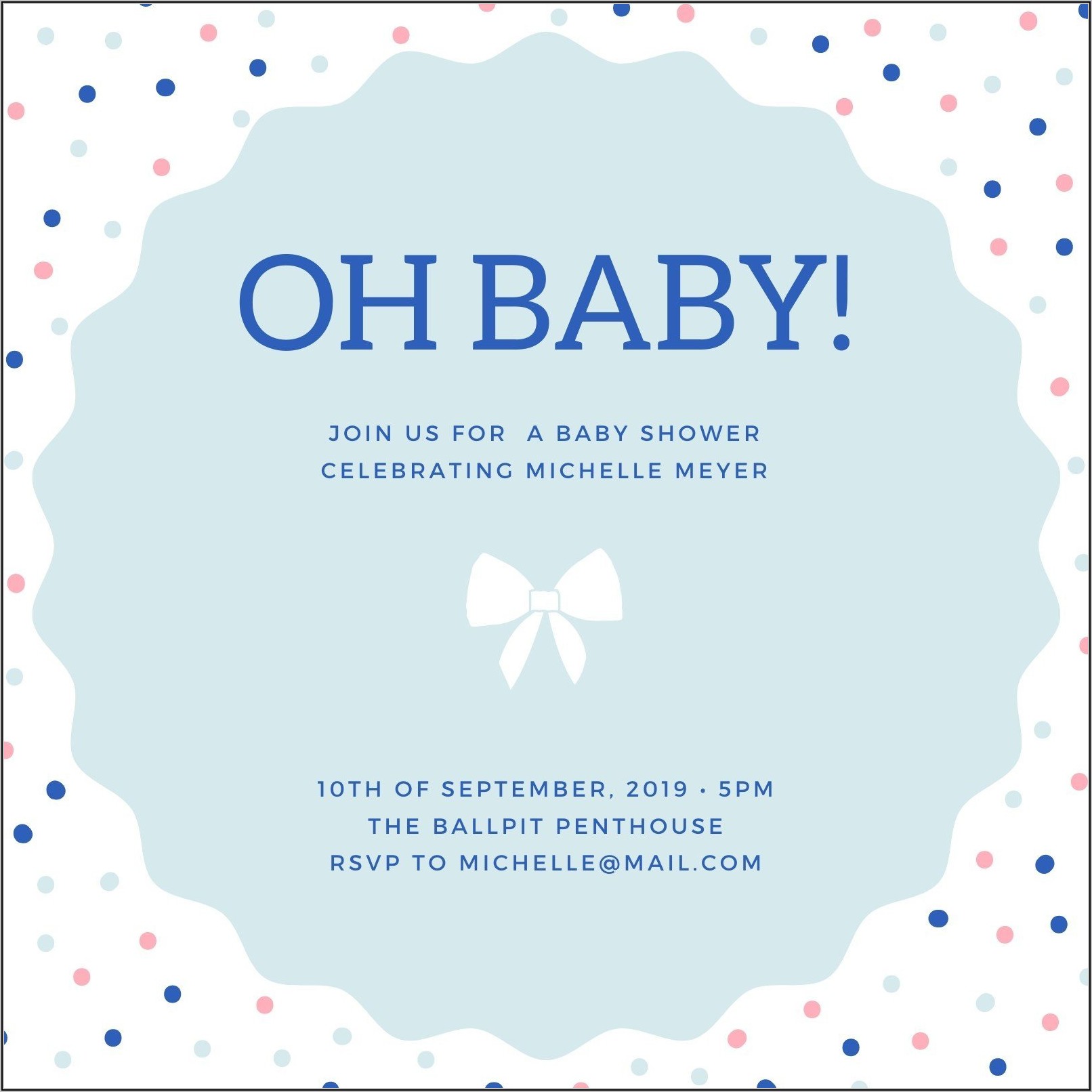Baby Boy Shower Invitation Templates Free