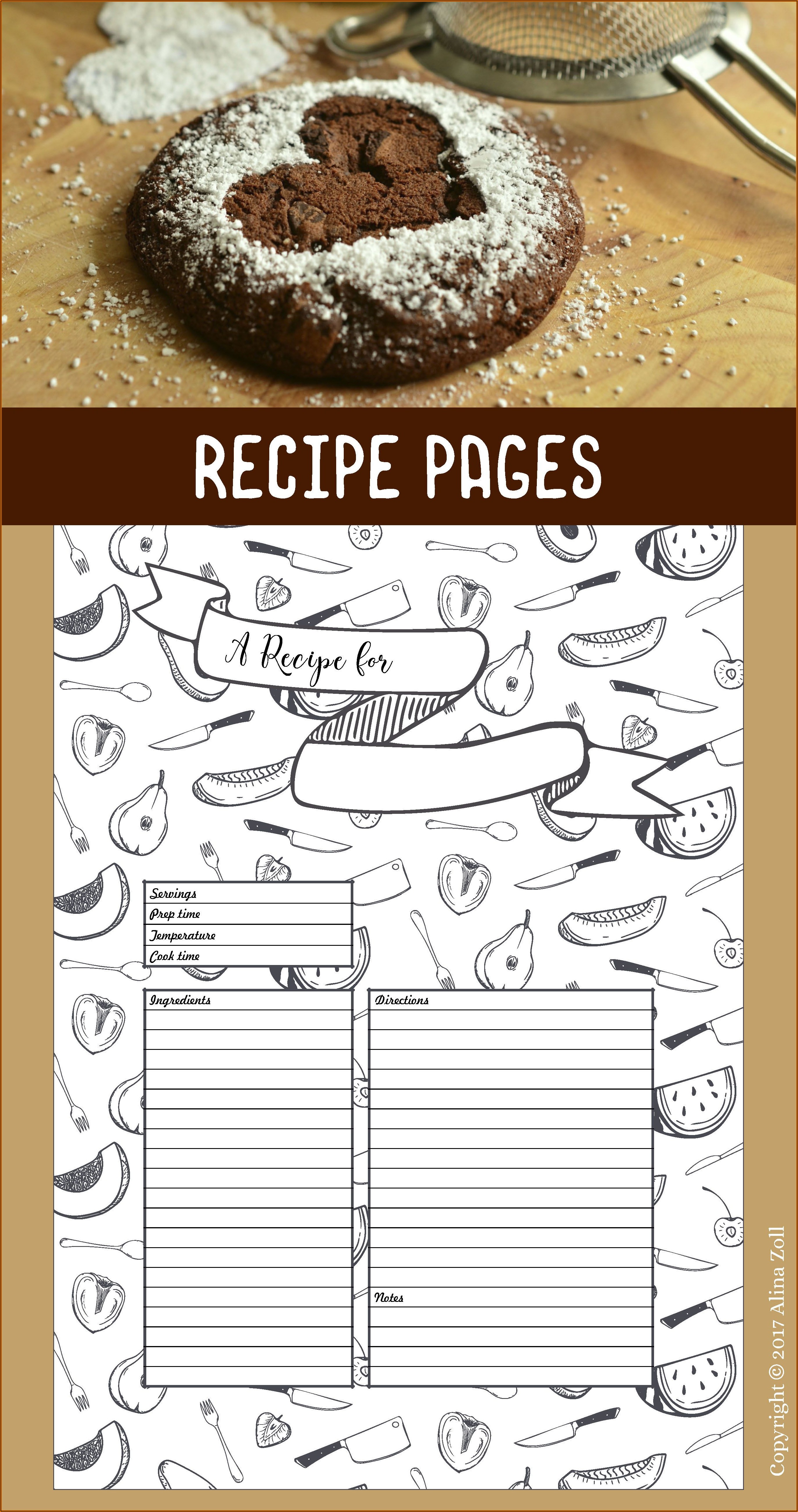 Blank Recipe Book Template Download
