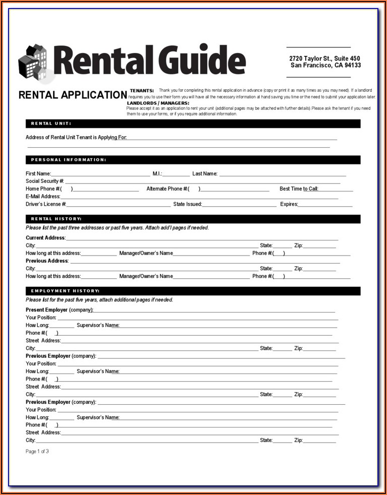 California Residential Lease Renewal Form