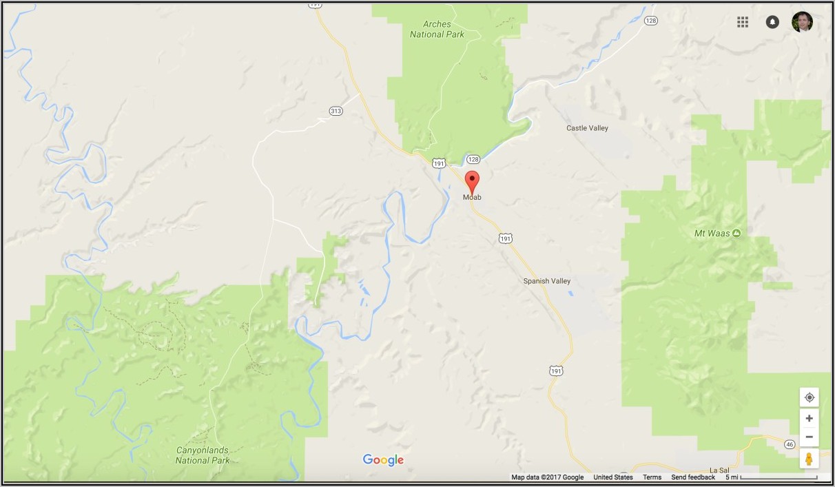 Canyonlands National Park Google Maps