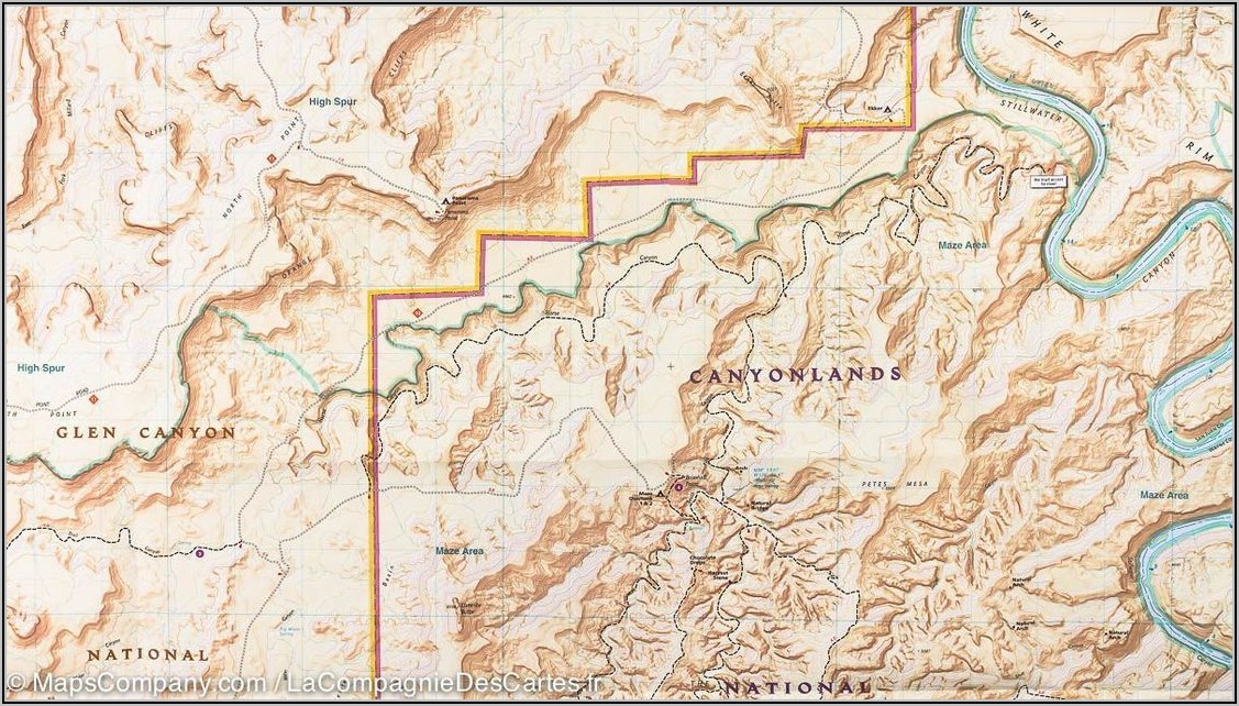 Canyonlands National Park Maze Map
