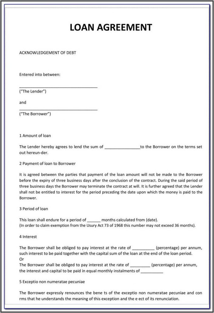 Car Finance Contract Template