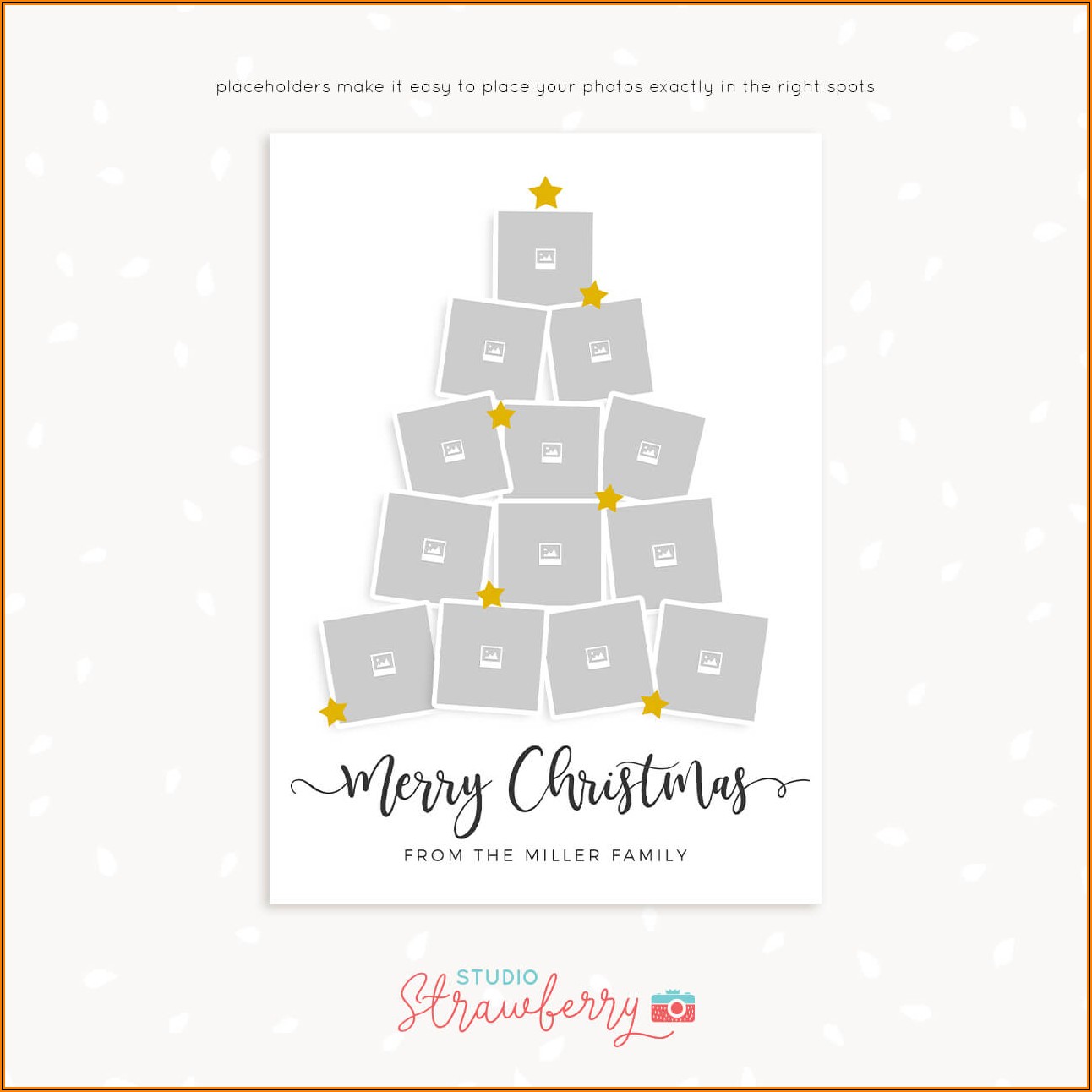 Christmas Card Collage Template