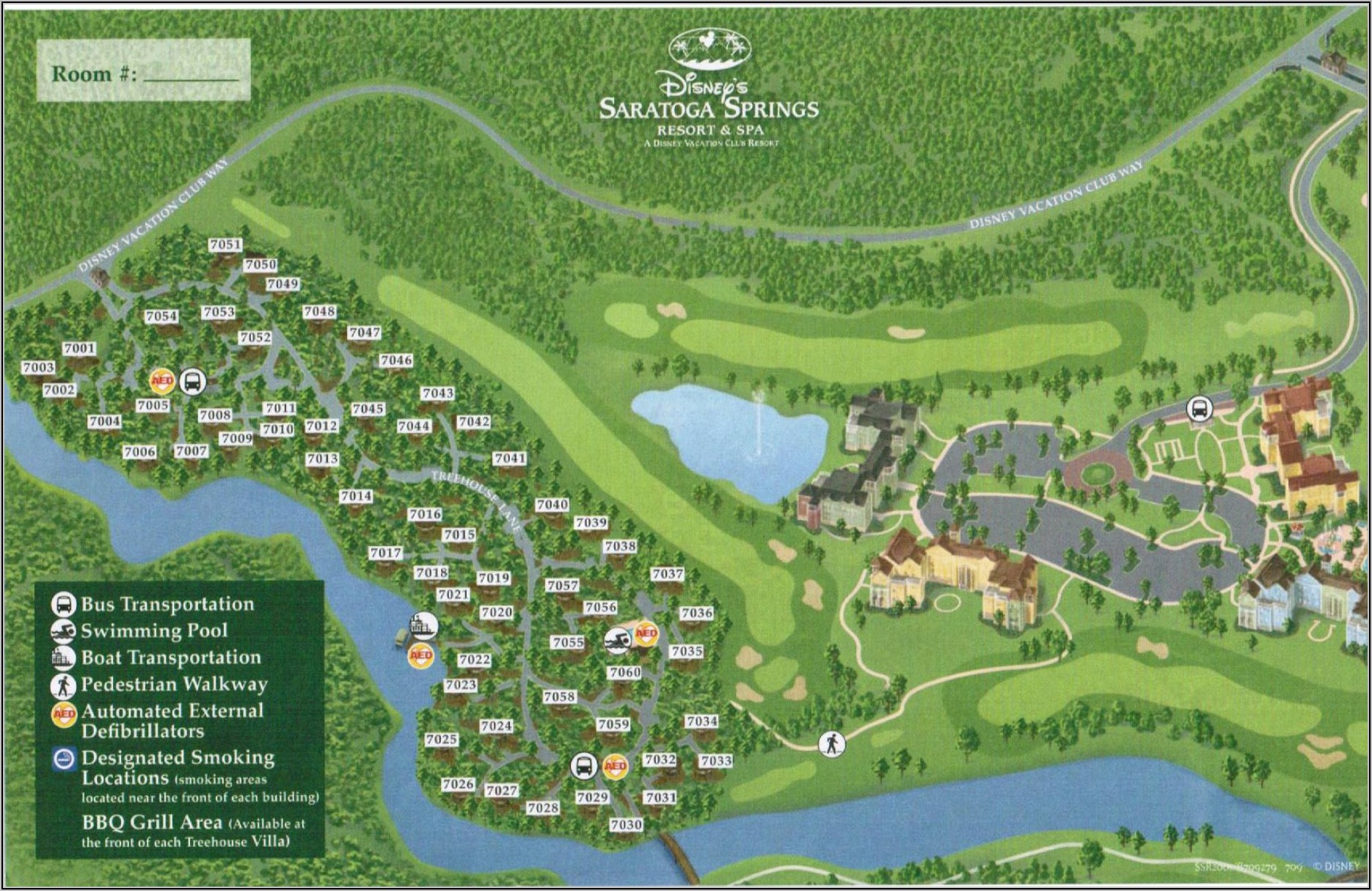 Disney Saratoga Springs Resort Layout